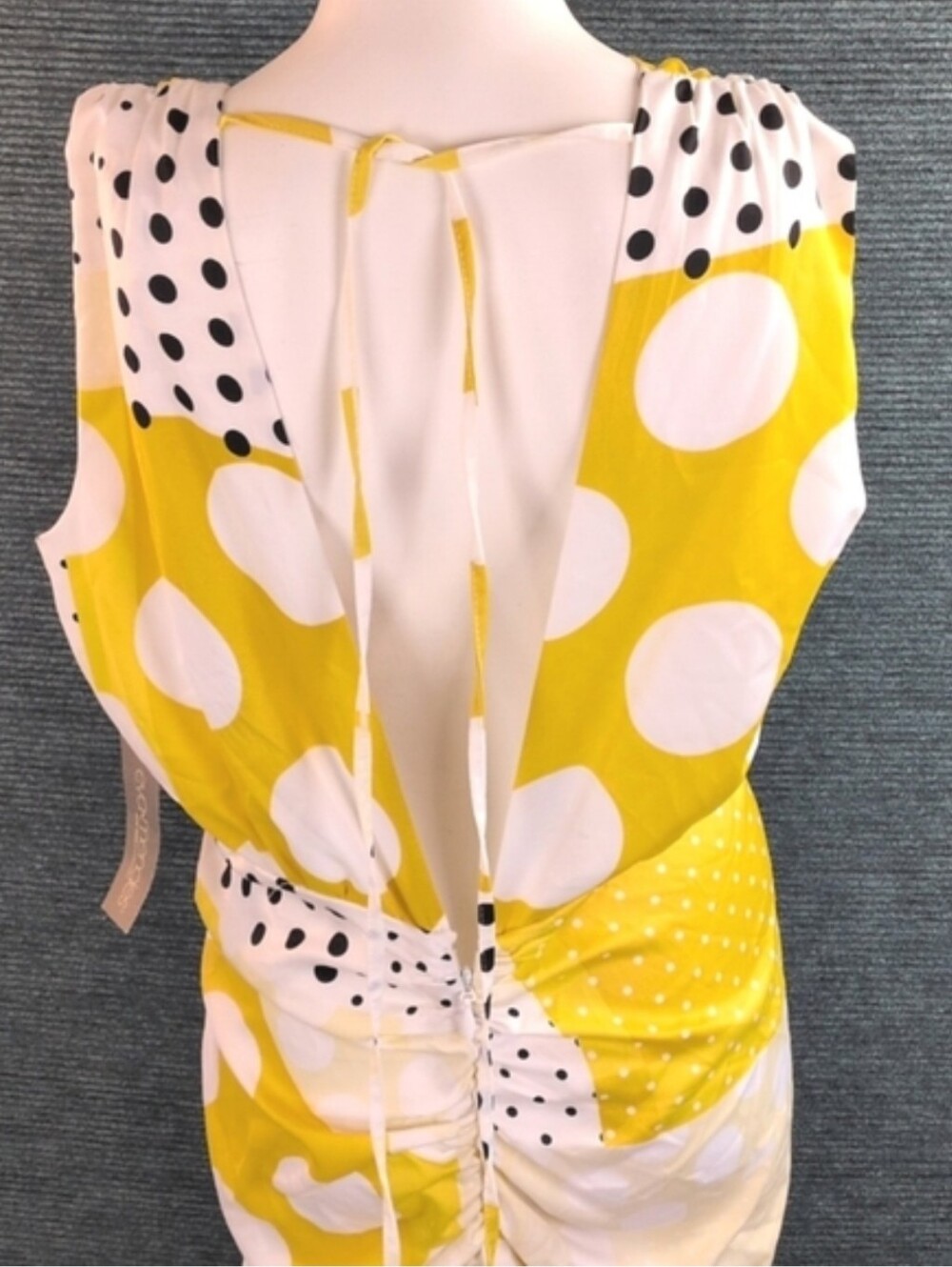 Eva Mendes For NY & Co Fabulous Polka Dot Faux Wrap Dress!! - Picture 13 of 17